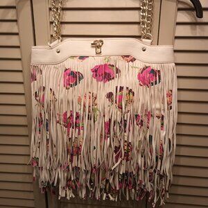 Vintage Betsy Johnson Flower Fringe Purse.